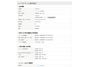 シンワクライム株式会社